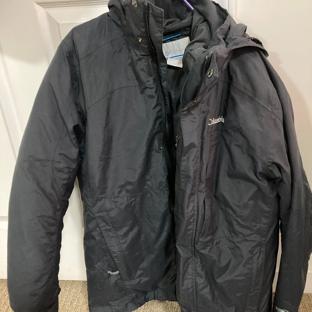 Columbia 2 layer Skiing Snowboarding Jacket Black Men's Size Medium